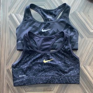 Two Nike sports bras